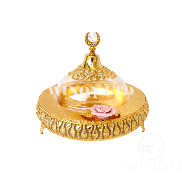 12 Inch Round Plate with Cover