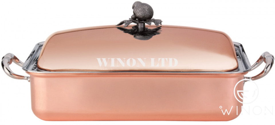 Plain Design Copper Pot D380X260X100