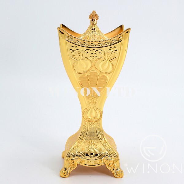 Golden plated square censer