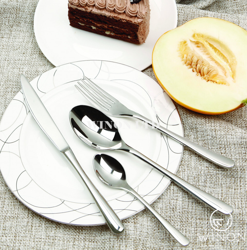 Stainless Steel Knife And Fork Set Of Four (Salvinelli)
