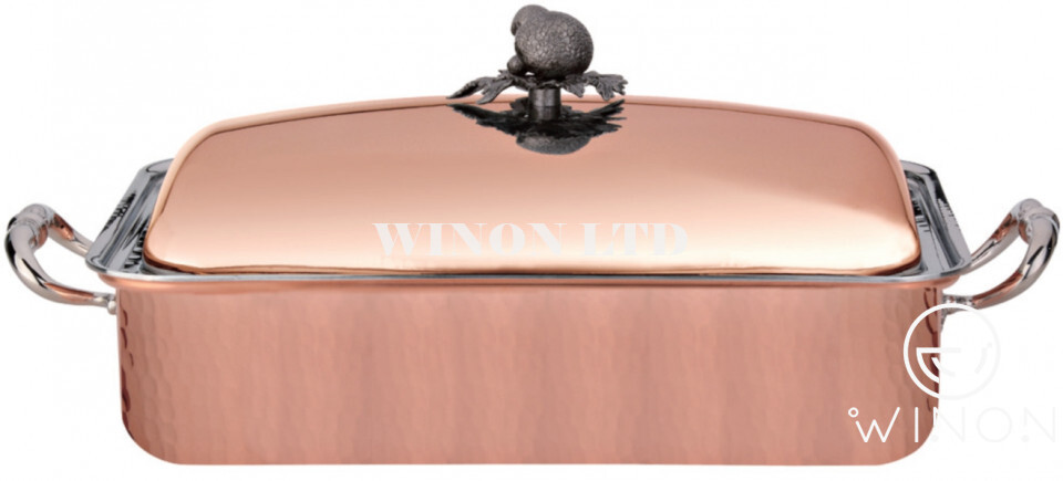 Hammer Design Copper Pot D380X260X100