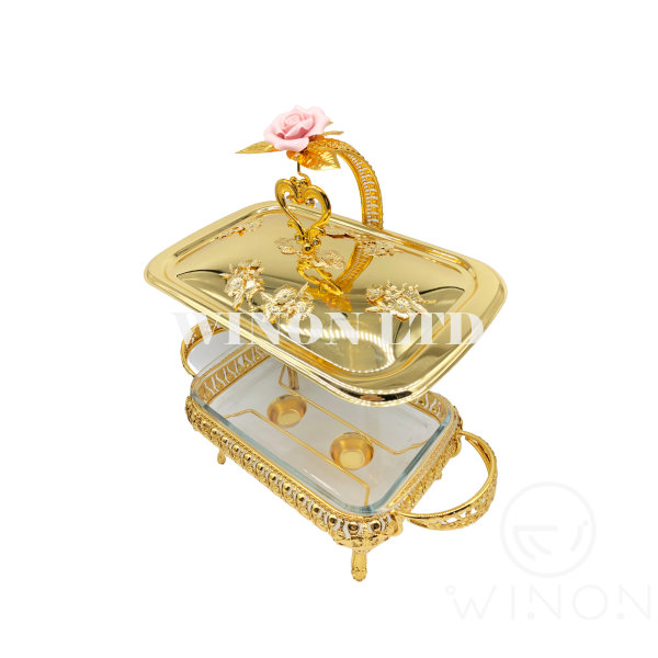 Big size rectangle shape chafing dish with handle and holder